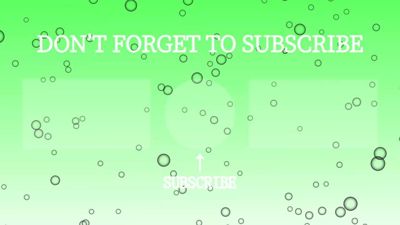 버블 시 엔드 카드 엔딩 스크린 모션 그래픽