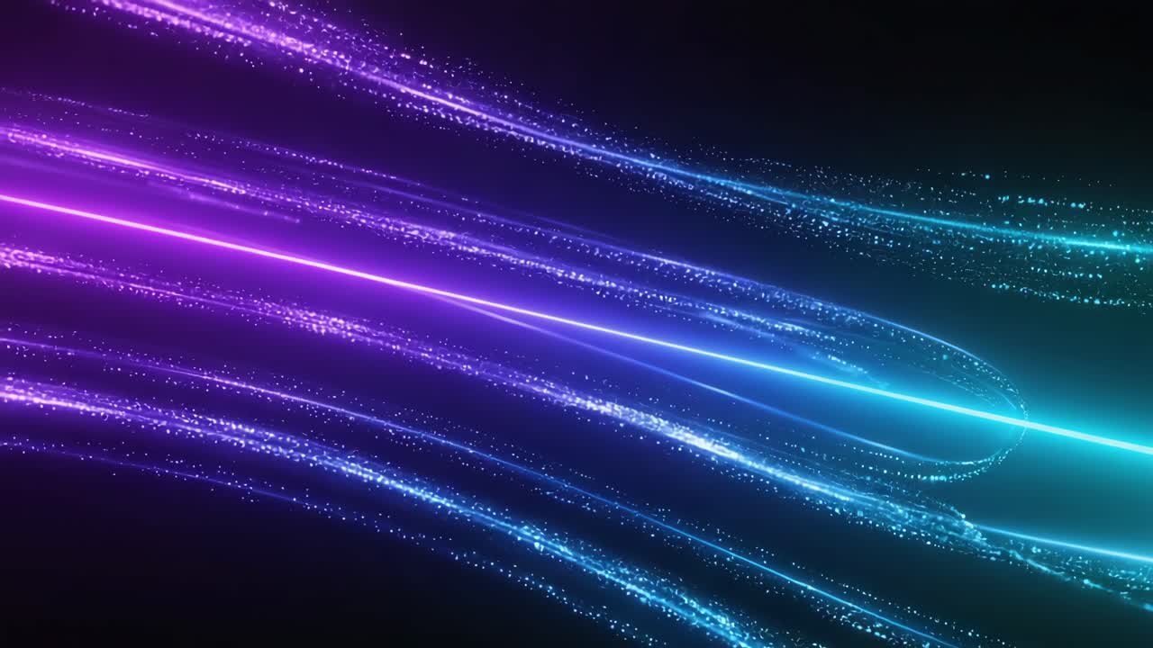 Abstract Glowing Lines