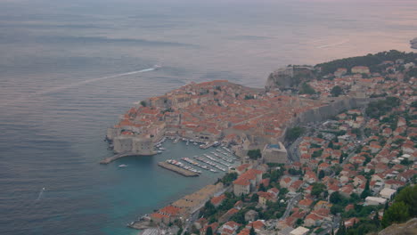 aerial view dubrovnik old town