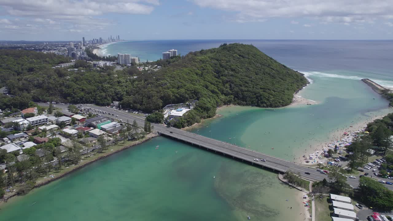 tallebudgera - 골드 코스트 퀸즐랜드 - 호주 - 공중선