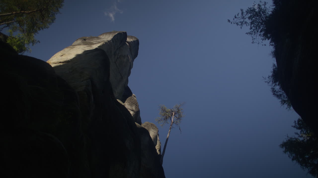 A natural stone formations called a "Stone Town" in Czech Republic