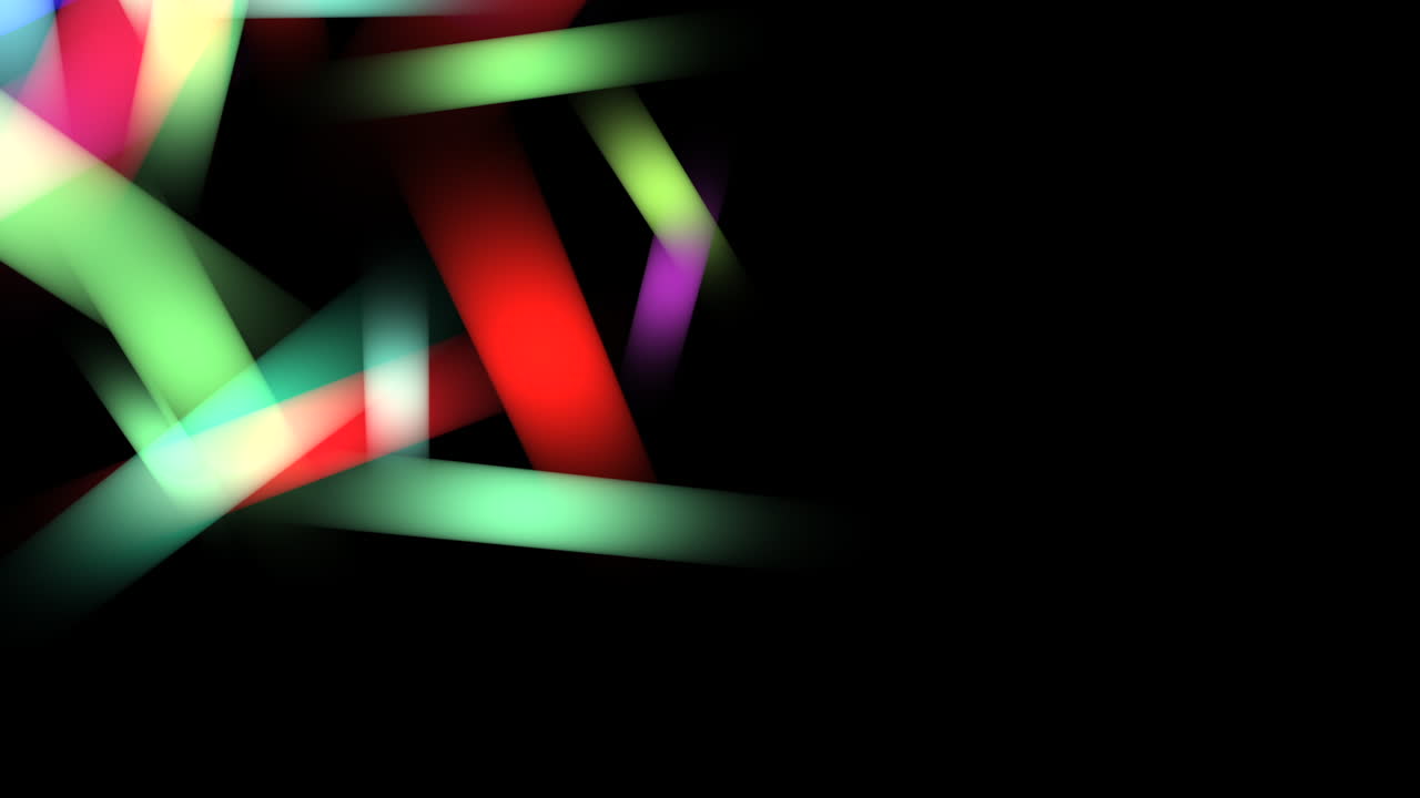 forma de neón brillante que cambia de color. animación vectorial