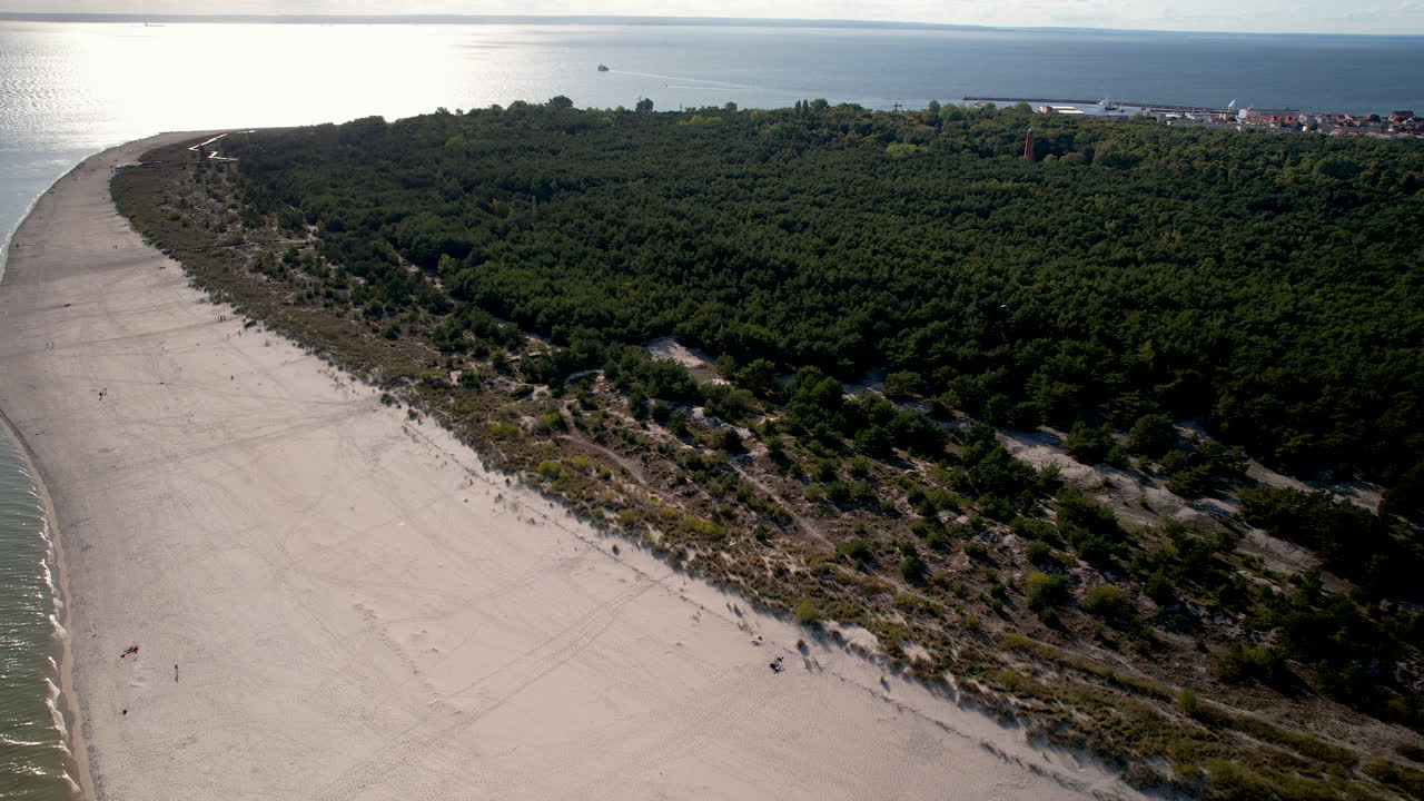 Aerial drone's view of a beautiful seascape