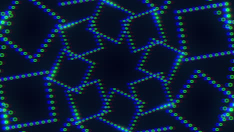 Blue-cubes-pattern-3d-illusion-of-small-dots