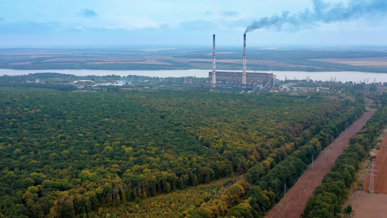 Summer natural beatiful green trees. Aerial view huge green forrest fields.