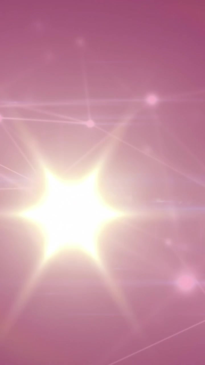 Animazione di particelle luminose e luce su rete di connessioni su sfondo rosso