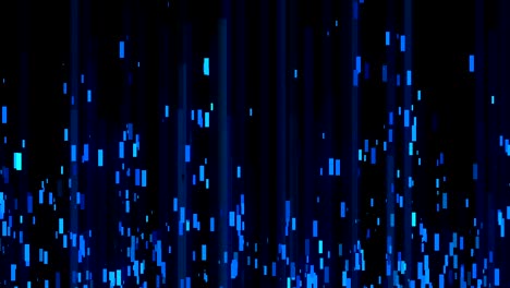 muchas líneas digitales en el espacio - abstracción de la comunicación de datos, fondo generado por computadora, renderización 3d