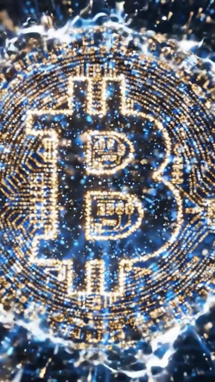 Esplorando l'Evoluzione delle Criptovalute: Un Viaggio Visivo Mozzafiato nel Mondo di Bitcoin, dalle Scie Luminose Digitali ai Motivi Scintillanti