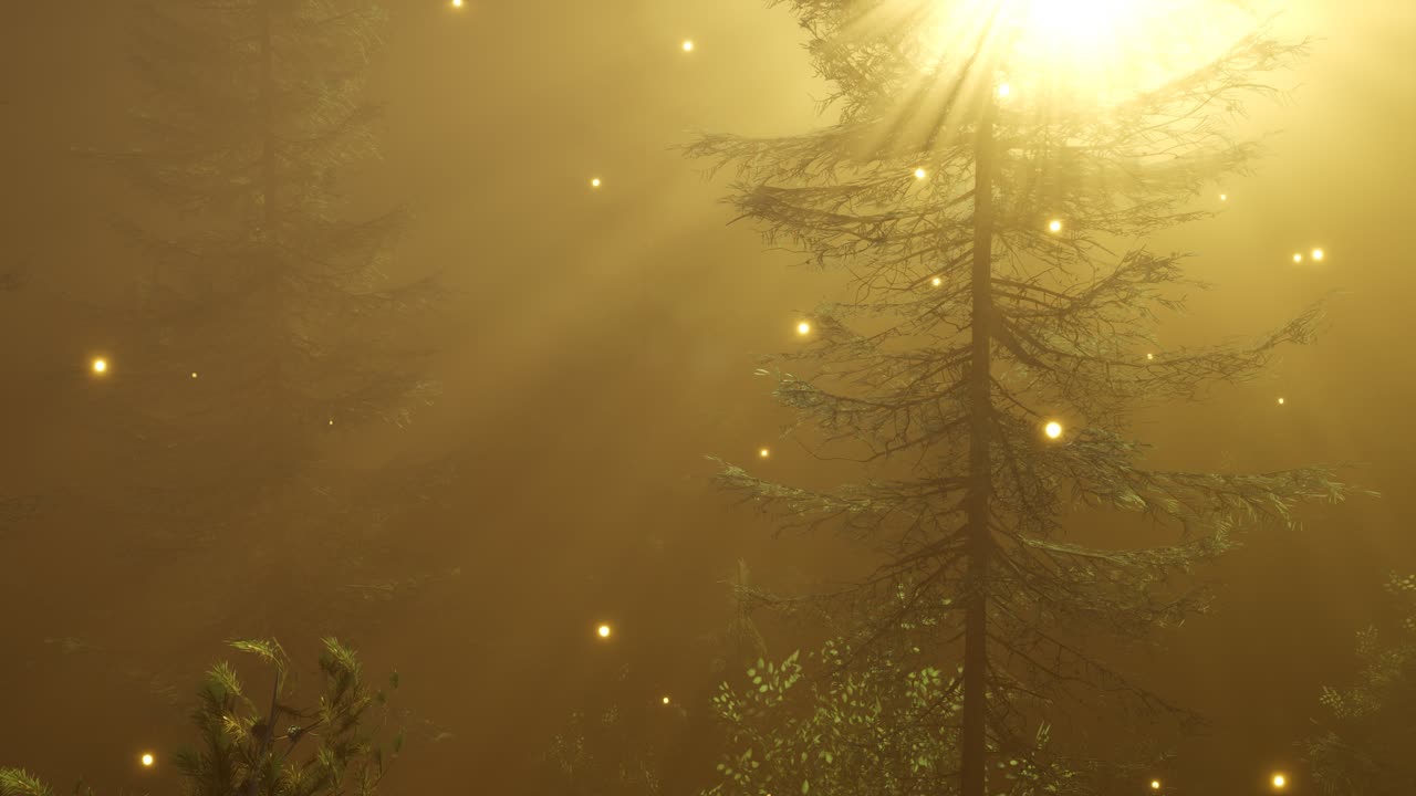 Magical Forest with Sparkles