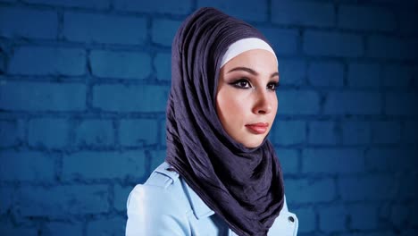 woman in a stylish hijab