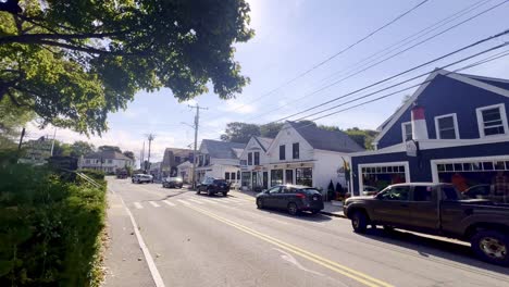 charming new england street scene