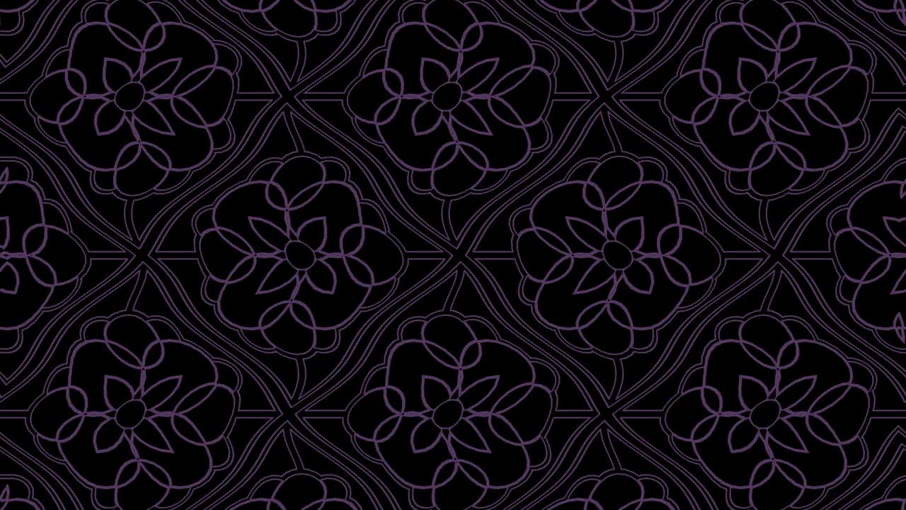 Colored pattern on a minimal black background.