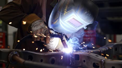 welding a car frame