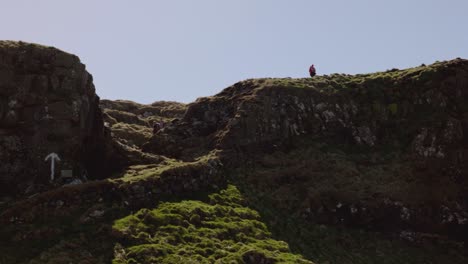 Slow-establishing-shot-of-direction-on-Lunga-Island-to-see-the-breeding-puffins