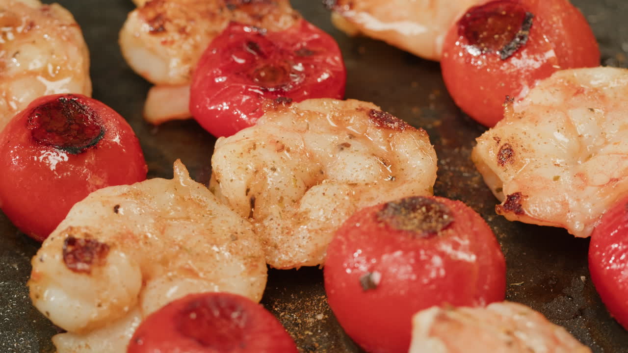 Grilled Shrimp and Cherry Tomatoes
