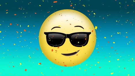 cara sonriente con gafas de sol