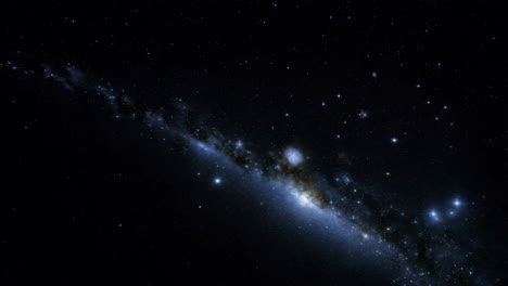 milky way galaxy in deep space