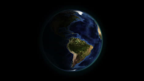 tierra sombreada en movimiento con imagen de la tierra cortesía de nasa.org