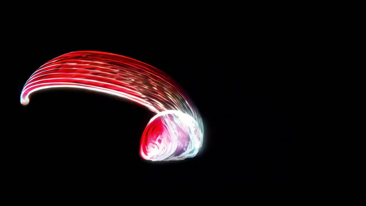 Abstract Art with Woman and Glowing Light