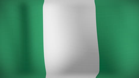 animación de la bandera de nigeria ondeando