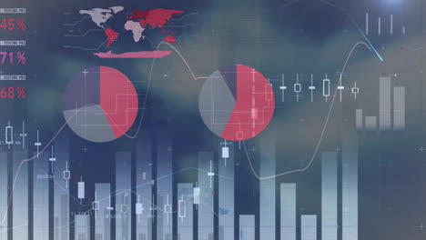 Animation-Der-Finanzdatenverarbeitung-Auf-Dunklem-Hintergrund