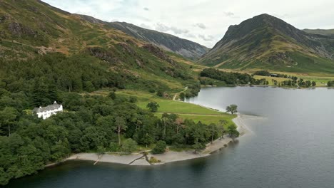 aerial footage of the lake district in cumbria