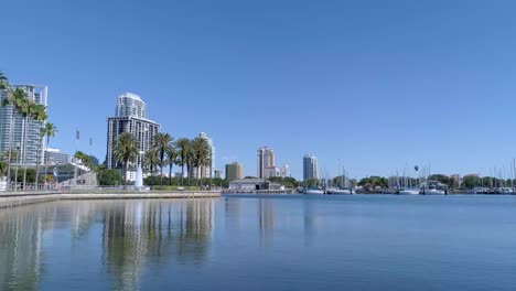 4kvideo of st petersburg, florida municipal marina
