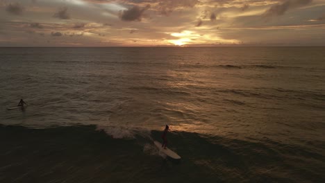 lovely sunset on karon beach in thailnad.