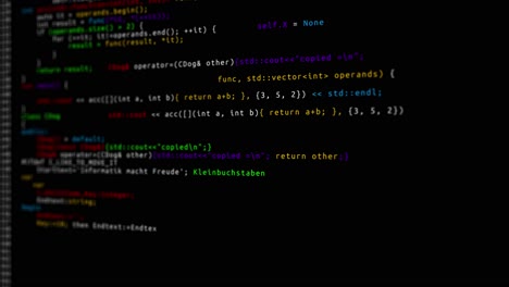 programming computer code coding process for filling an empty screen loop animation network security
