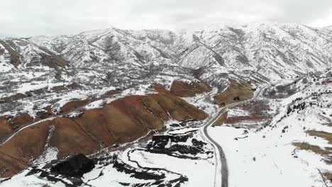 a canyon in winter