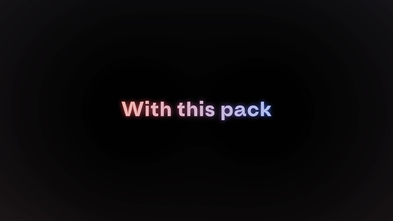 Předvolby neonového textu 10 Adobe After Effects 2022 Rozlišení 3840×2160