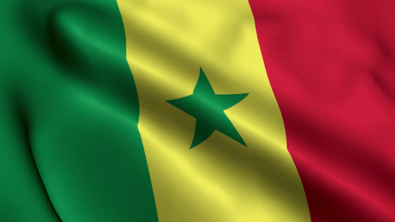 Senegal Flag | Premium Stock Video Footage