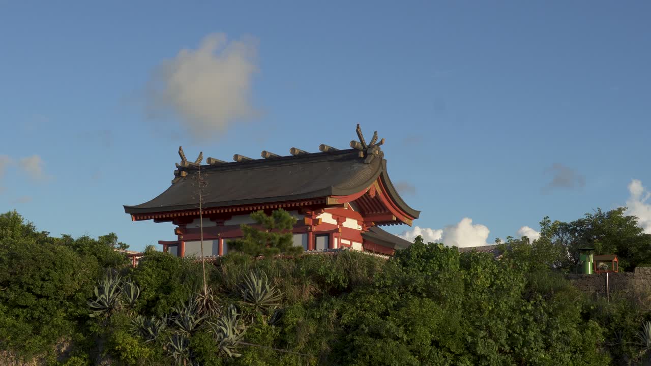 Traditional Japanese Shrine on a Hill
