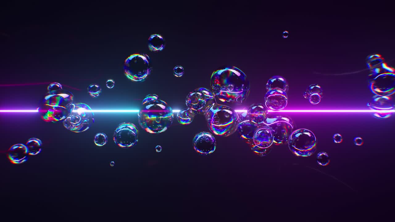 Abstract Neon Bubbles