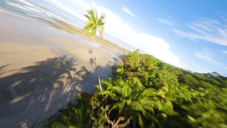 Sunrise-FPV-drone-shot-of-the-beach-of