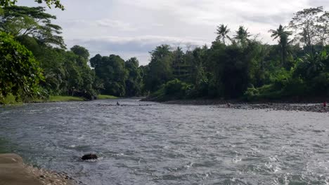 fast flowing river with clear water - wide