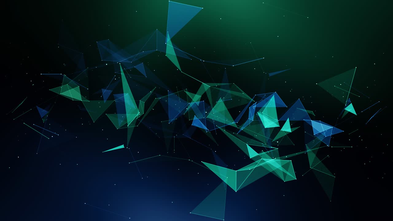 plexus abstracto de red títulos de tecnología ciencia de fondo bucle