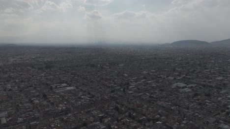 high-quality drone footage of ecatepec captured in dlog color profile