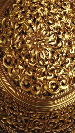 ornate golden filigree pattern