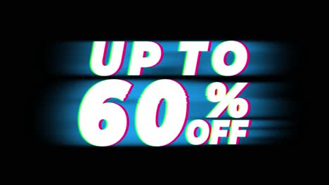 up to 60% off promotion