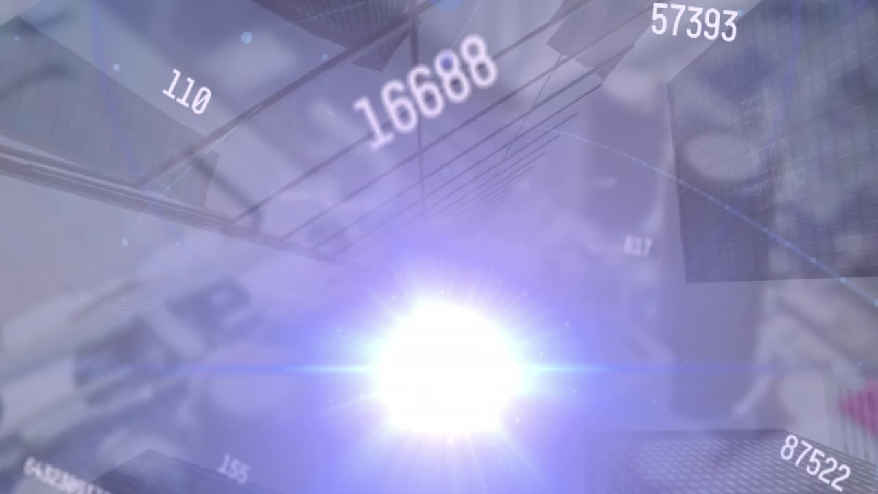 컴퓨팅 보드를 통해 데이터 처리 및 도시 풍경의 애니메이션