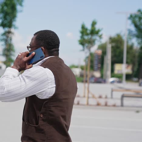 young black man model on street
