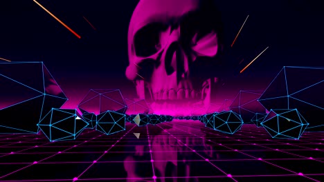 vj abstract loop with skull for your event, concert, presentation, music videos, party, editors and vj s for led screens