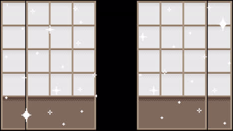 Pixel Japanese shoji Transitions pack. 1080p - 30 fps - Alpha Channel (1).mov