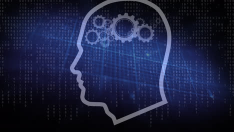 Animation-of-humand-head-with-cogs-over-binary-coding-and-cardiograph