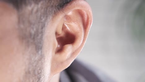 close-up of a human ear