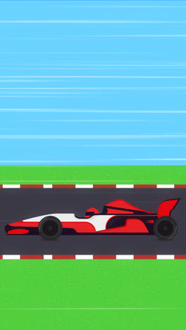 an animation of formula 1 racing cars background