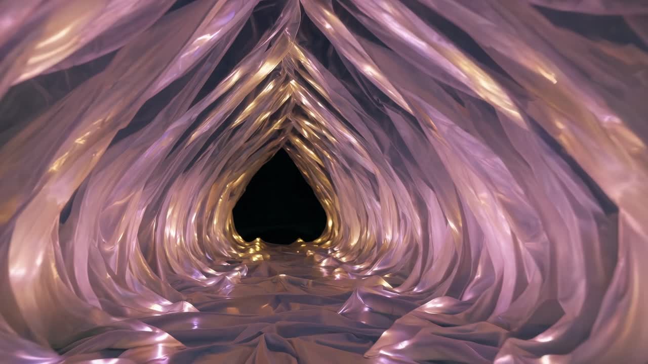 Illuminated Fabric Tunnel