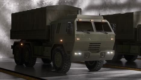 military cargo truck