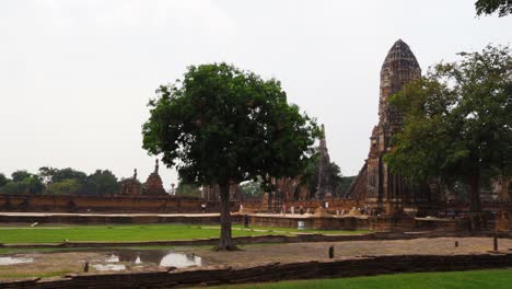 time-lapse of ancient temples with changing sky